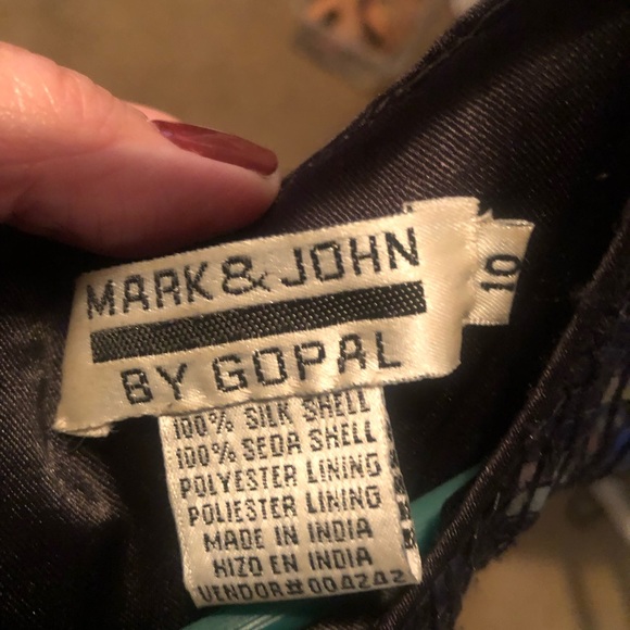 Vintage Sequined/Silk Dress, size 10. - Picture 4 of 4